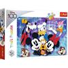 Trefl 100 pezzi Colorati con i Personaggi delle Fiabe, Topolino, Pluto, Paperino, Divertimento per Bambini dai 5 anni in su Puzzle, Colore, Disney World ci si Diverte, 16462