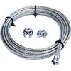 XGAGHB Masidef: Member of the Würth Group Kit per porte basculanti fune diametro 4 mm. con gancio a T + 2 morsetti, Grigio