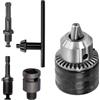 LNGJIN Mandrino per Punte Trapano,1,5-13mm Adattatore per Mandrino da Trapano,Trapano Adattatore,Accessori per Martello Perforatore,SDS Plus Adattatore,Mandrino per Punte Trapano per Driver di Impatto