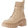 The Drop Women's Anfibi con Zeppa e Lacci Koi, Sabbia, 39.5