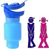 AIYONG Orinatoio d'emergenza, Bottiglia Portatile, Bottiglia per orinatoio di Emergenza, Pieghevole, Mini, Ideale in Campeggio o in Viaggio, Orinatoio Portatile Uomo (750 ml)