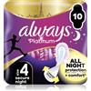 Always Platinum Secure Night Size 4 10 pz
