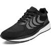 ZGPWZWL Uomo Scarpe da Running Corsa Ginnastica Jogging Tennis Outdoor Fitness Sport Sportive Palestra Sneakers,Nero,EU43