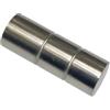 GARDINIA Pomelli terminali per pali per tende, cilindro per Ø 16/19 mm, serie Sol, 2 pezzi, aspetto acciaio inox