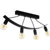 EGLO lampada da soffitto Labaretu, lampada da soffitto a 4 luci