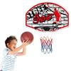 BAKAJI Basket Canestro a Parete per Bambini per Esterno ed Interno Misure 66 x 44 cm con Pallone e Gonfiatore