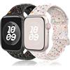 Wowstrap Cinturino per Apple Watch 45mm 44mm 40mm 42mm 41mm 38mm 49mm,Cinturini in Silicone per Apple Watch Serie 9 8 7 6 5 4 3 Ultra SE Nike Sport Bracciale Orologio Bands,Cinturino iWatch Donna/Uomo,2 Pezzi