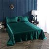 hokkk Set lenzuola piatte in raso di seta multi-formato singolo copriletto matrimoniale copriletto lenzuola in lino matrimoniale completo matrimoniale 230x250 cm 8