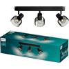 Philips Sleet Spot, 3 faretti, 25W, attacco E14, lampadina non inclusa, Grado di Protezione IP20, Nero