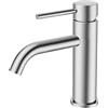 FORIOUS Rubinetto da Bagno Lavabo, Rubinetto Monocomando in Nickel Spazzolato Resistente alle Macchie con Miscelatore Monocomando per il Lavandino del Bagno, WC Degli Ospiti