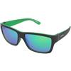 Alpina Kacey Black-Green Matt | Occhiali da Sole Graduati o Non Graduati | Unisex | Plastica | Rettangolari | Nero | Adrialenti