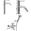 PAINI RUBINETTERIE Paini Cox small miscelatore lavabo tipo alto, bidet e vasca esterno con doccia duplex