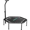 Cecotec Trampolino Elastico Fitness per Interni Drumfit Jump 1270. Ø 127cm Rimovibile Pieghevole, Trampolino Elastico, Altezza Regolabile su 6 Livelli, Base a 7 Gambe, Peso Massimo 100Kg