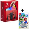 NINTENDO Switch OLED Joy-Con Rossa + Super Mario Bros. Wonder - SPEDIZIONE IMMEDIATA