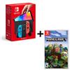 NINTENDO Switch OLED Joy-Con Rosso Blu + MINECRAFT