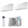Daikin FTXJ42AW FTXJ42AW 2MXM50A Climatizzatore Dual Split Parete Emura3 Bianco BTU 15+15 R-32 WIFI Alexa Google