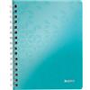 LEITZ WOW Blocco PP 80 fogli a righe A5 - Acqua marina metallizzato - 46390151
