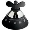 ALESSI CONTAMINUTI MECCANICO IN RESINA, NERO - KITCHEN TIMER