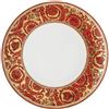 VERSACE HOME PIATTO PIANO 28 CM, MEDUSA GARLAND ROSSO