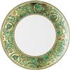 VERSACE HOME PIATTO PIANO 28 CM, MEDUSA GARLAND VERDE