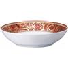 VERSACE PIATTO FONDO 22 CM, MEDUSA GARLAND ROSSO