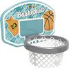 Smoby- Canestro da Basket per scivoli Smoby, 7600820700, Colore Blu, 3 anni