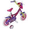 albri Bambina da 12 Pollici, Bicicletta Disney Minnie, Rosa