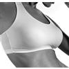 GIOS 2 Pezzi Reggiseno Donna Jump Sportivo con Schiena a Vogatore - Coppe Foderate. Bianco M