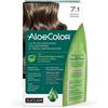 ZUCCARI Srl TINTURA PER CAPELLI ZUCCARI A BASE DI ALOEOSSIGENATA - ALOECOLOR COLORE 7,1 BIONDO CENERE