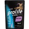 Prolife Senior Manzo e Riso Cibo Umido per Gatti - 12 bustine da 85 gr