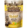 Carnilove Wild Origin Fillets Kitten Cibo Umido per Gattini - Con Coniglio - 12x85 gr - Kitten