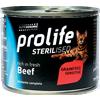 Prolife Sterilised Cibo Umido per Gatti Sterilizzati - Manzo - 6x200 gr