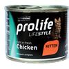 Prolife LifeStyle Kitten Cibo Umido per Gattini - Pollo - 6x200 gr