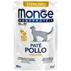 MONGE GATTO UMIDO 85 G MONOPROTEICO STERILIZZATO PATE' POLLO BUSTINA