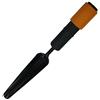 Fiskars Coltello estirpatore, Testa dell'attrezzo senza manico, Larghezza: 3,5 cm, Testa in acciaio, Nero/Arancione, QuikFit, 1000731