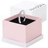 PANDORA ME Anello con texture in argento Sterling con zirconia cubica trasparente, 56
