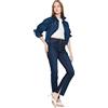 Trendyol High Waist Slim Flare Jeans with Dark Blue rip, 32 da Donna