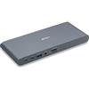 LINDY Station d'accueil USB 3.2 Type C pour Ordinateur Portable - 5K DP, HDMI, PD 3.0 100 W, USB 3.2 Gen 1, Gigabit, SD, MicroSD, Audio