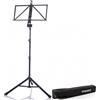 Bespeco Px2 Leggio Pieghevole Con Borsa Nero