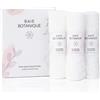Baie Botanique Professionale Panno per il viso a doppia azione, mussola di cotone di lusso e spugna ultra morbida di bambù - 100% naturale (Set of 3)