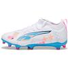 PUMA ULTRA 5 MATCH VOLUME UP FG/AG Scarpe da calcio Giovani, Bianco/Blu/Rosa/Altro