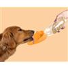 UNITED PETS SRL Leaf dispenser acqua da viaggio in silicone arancione chiaro