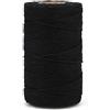 G2PLUS 100m Spago Nero: 2mm Cordoncino in Cotone,Cordoncino Natalizio per Regalo Decorazioni,Fai-da-Te,Baker Twine Artigianale,Imballaggio Regalo