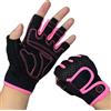 Nesirooh Guanti Palestra da Uomo e Donna, Guanti da Allenamento per Fitness, Sollevamento Pesi, Canottaggio, Ciclismo, Crossfit (Nero Nero, M)