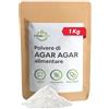 Food Bites Agar Agar Polvere Alimentare 1 Kg per Cucinare - Addensante Alimentare per Dolci, Cucina Molecolare & Mixology - Gelatina Naturale in Polvere 100% di Purezza - eBook OMAGGIO con 20 Ricette