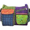 Ethnique Mode Patchwork - Borsa a tracolla multitasche in stile etnico indiano per donna hippie boho, Multicolore 01