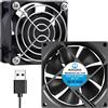 WINSINN Ventola USB DC 6025 da 60 mm 5 V con cuscinetto a manicotto di raffreddamento brushless 60 mm x 25 mm, 2 pin (confezione da 2 pezzi)