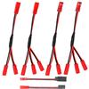 GTIWUNG 6PCS JST Plug Splitter JST Maschio Femmina Cavo Y RC JST Y Cablaggio Adattatore Parallelo Adattatore JST a JR per Traxxas TRX-4 RC Auto Crawler Truck Ventola di Raffreddamento ESC Batteria