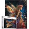 Tucocoo Puzzle colorati romantici di fata per adulti, 1000 pezzi, bellissimi fiori notturni elfo puzzle fai da te per regali di decorazione domestica, puzzle per la famiglia, perfetto per serate di