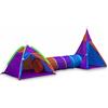 IPLAY Tenda da gioco doppia iPlay per bambini con tunnel